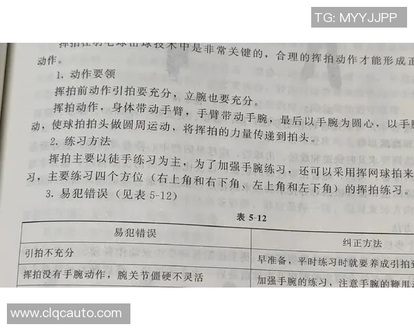 羽毛球比赛技术动作解析及训练指导